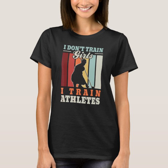 I train athletes u2013  golf trainer golfer golf c t shirt (Framsida)