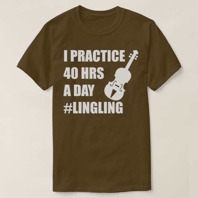 I tränar 40 timmar per dag 8 t shirt (Design framsida)