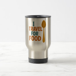 I Travel for food - Vintage Spoon Äventyr Resemugg