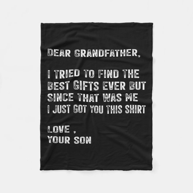 I Tried To Find The Funny Grandfather Day Mens  Fleecefilt (Framsidan)