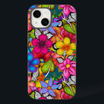 I TROPIKARNA<br><div class="desc">Med en Modern Chic iPhone 14 Fodral kan du också beställa Pro- eller Max-Caseser,  Designat med det färgstarka temat för tropisk Blommigt</div>