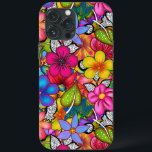 I TROPIKARNA<br><div class="desc">En modern Chic iPhone 13 Pro Max Fodral Designad med det färgstarka temat för tropisk Blommigt</div>
