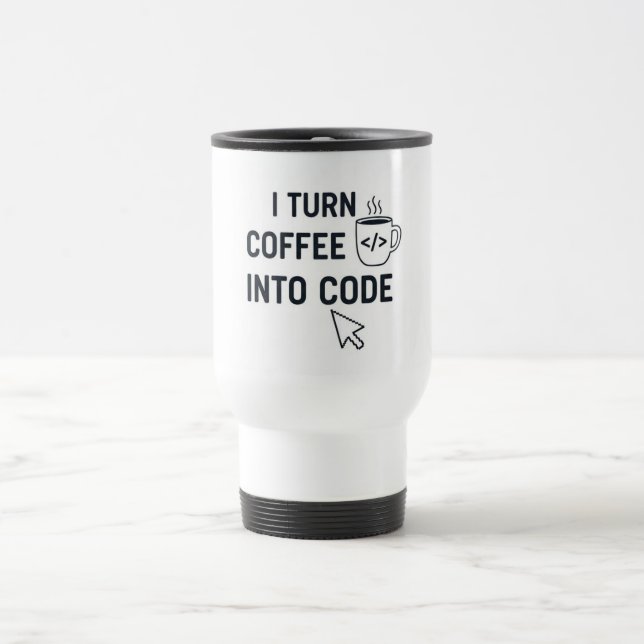 I Turn Coffee Into Code - Funny Programmer Quote Resemugg (Center)