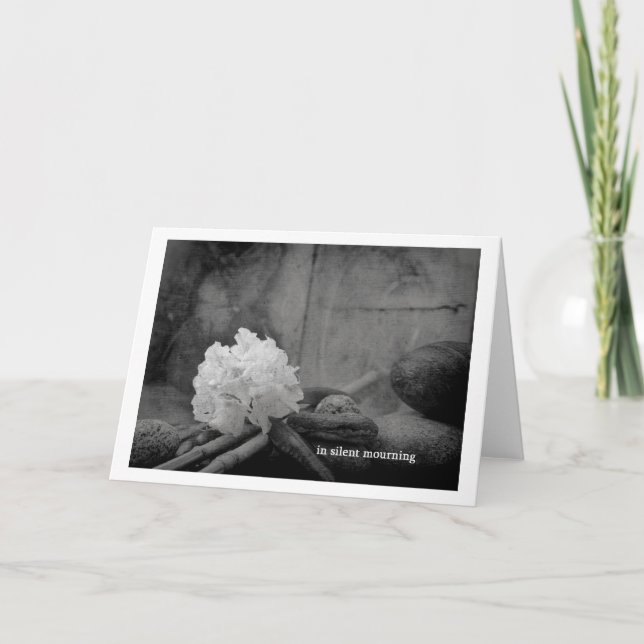 i tyst sorg kort (Framsida)