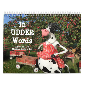 I UDDER Ord är en huMOOrous COWlendar Kalender