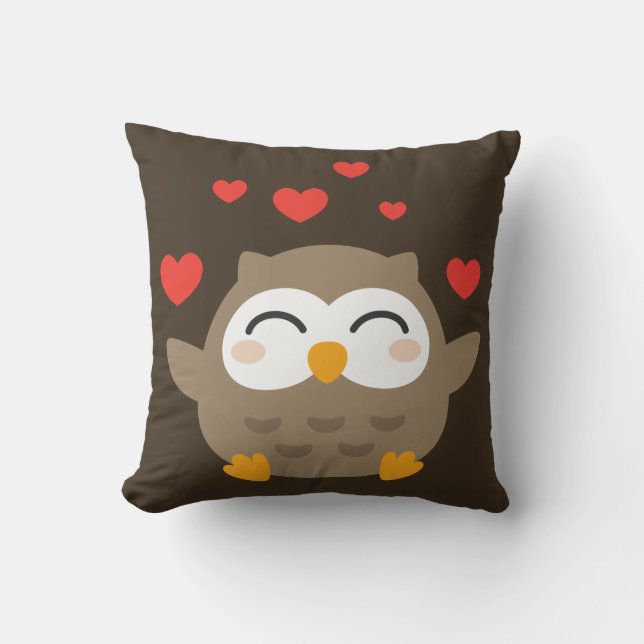I Uggla You Illustration Kudde (Framsida)