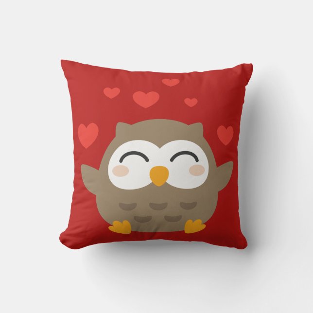 I Uggla You Illustration Kudde (Framsida)