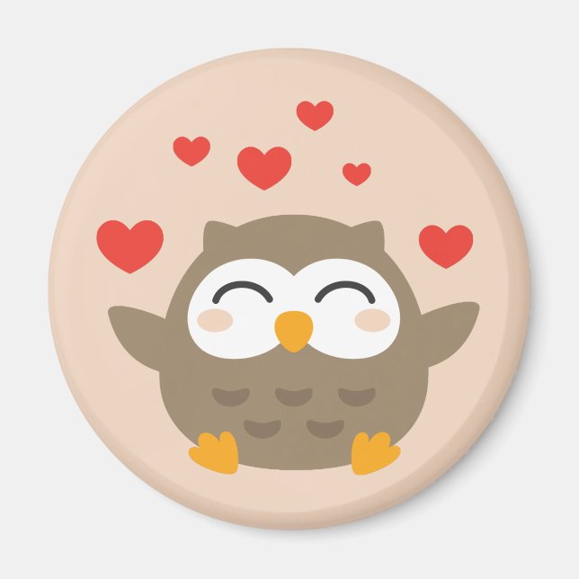 I Uggla You Illustration Magnet (Framsidan)