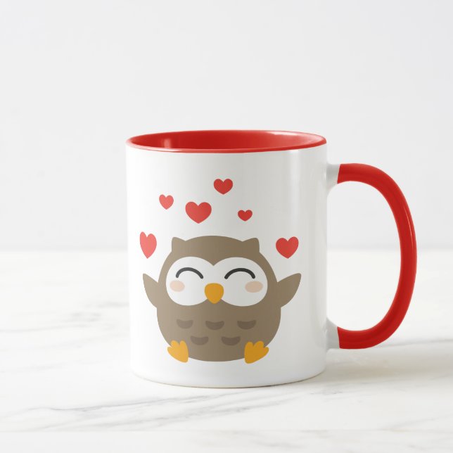 I Uggla You Illustration Mugg (Höger)