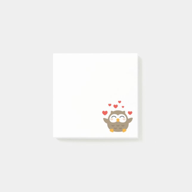 I Uggla You Illustration Post-it Block (Framsida)