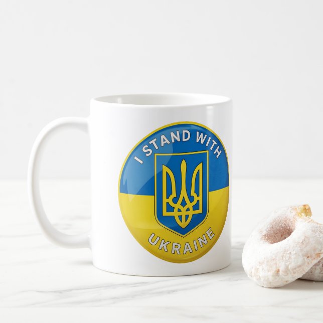 i Ukraina Kaffemugg (Med munk)