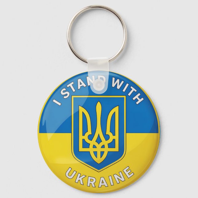 i Ukraina Nyckelring (Framsida)