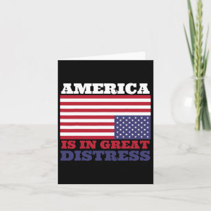 I Underbar Distress upp och ned på American Flagga Kort