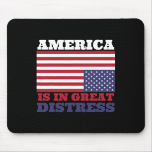 I Underbar Distress upp och ned på American Flagga Musmatta