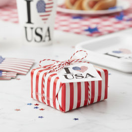 "I ❤️ USA" GÅVOR ETIKETTER
