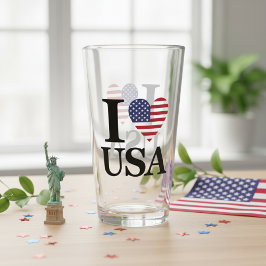 "I ❤️ USA" GLASKOPP