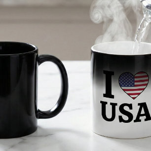 "I ❤️ USA" MAGISK MUGG
