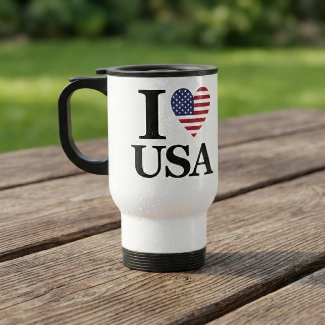 "I ❤️ USA" RESEMUGG (Commute With American Pride.)