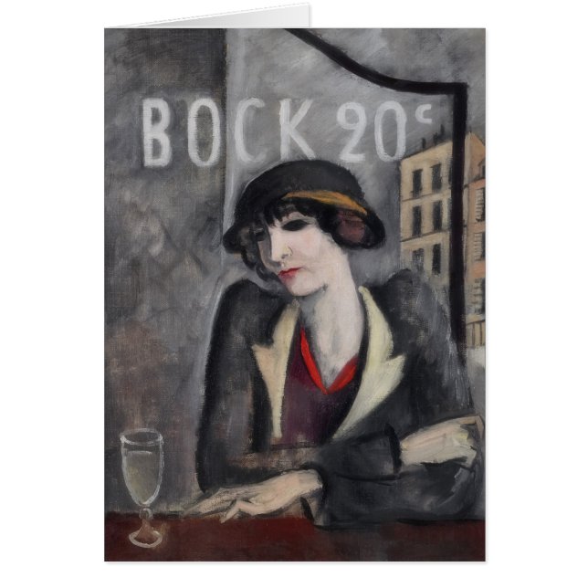 I utkanten av Paris Vintage Art Hälsningskort (Framsidan)