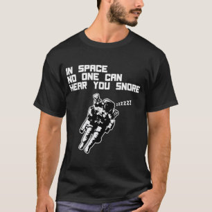 I utrymme inget kan höra dig snarka (mörk) t shirt