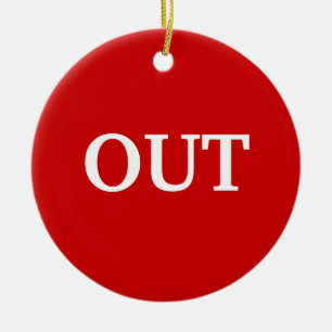 i utskriven röd grönt julgransprydnad keramik