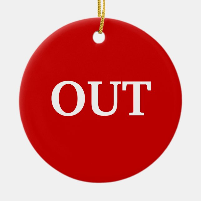 i utskriven röd grönt julgransprydnad keramik (Framsidan)