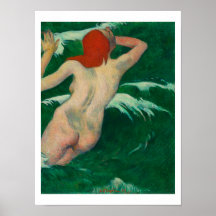 "I VÅGAR" 1889 POSTER PAUL GAUGUIN