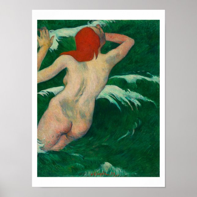 "I VÅGAR" 1889 POSTER PAUL GAUGUIN (Framsidan)