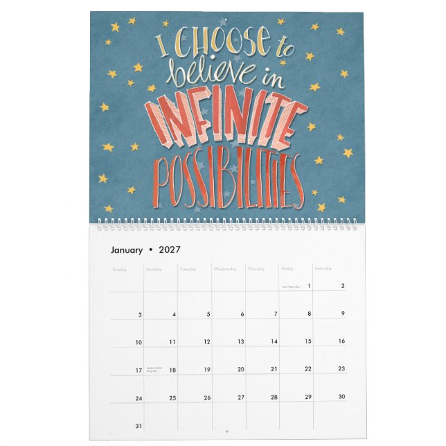 "I Välj"-bekräftelsekalender Kalender (Jan 2027)