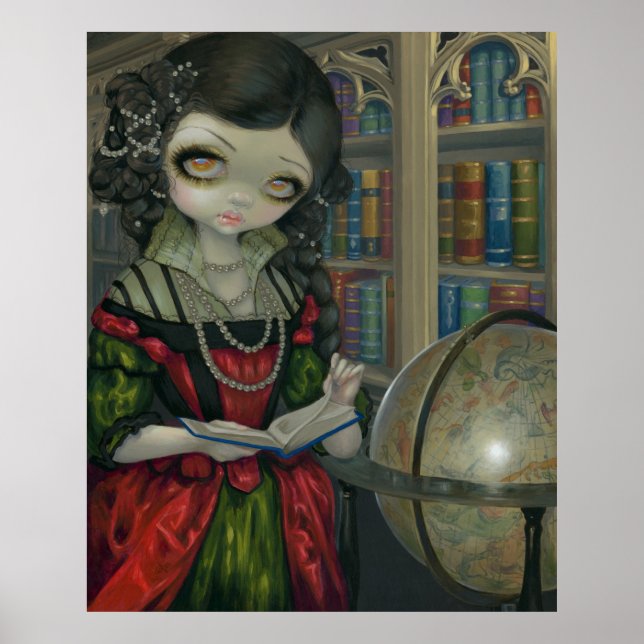 I Vampiri La Libreria ART PRINT gothic vampre art Poster (Framsidan)