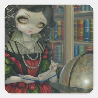 "I Vampiri: La Libreria" Sticker Fyrkantigt Klistermärke