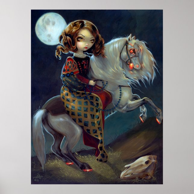 I Vampiri: Notte a Cavalla ART PRINT Vampire Horse Poster (Framsidan)