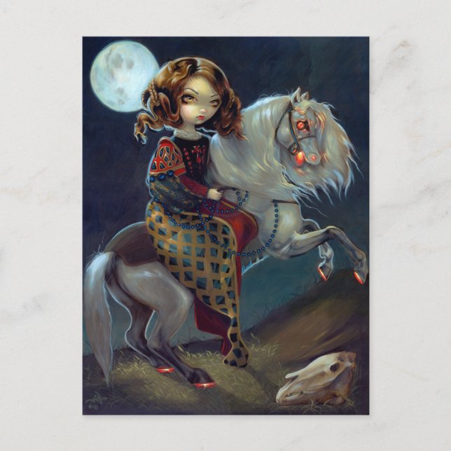 "I Vampiri:  Notte a Cavalla’ vykort (Framsida)