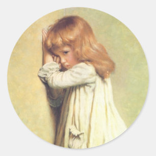 I vanära av Charles Burton Barber, Vintage Art Runt Klistermärke