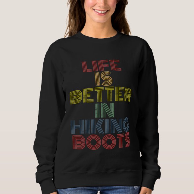 I vandrarkängor camping berg retro  1 t shirt (Framsida)