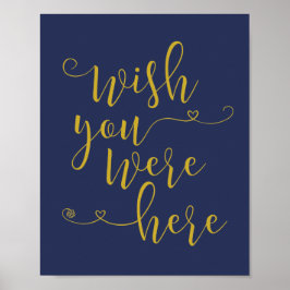 I vänliga minnestecken - önskar att du var här (v8 poster