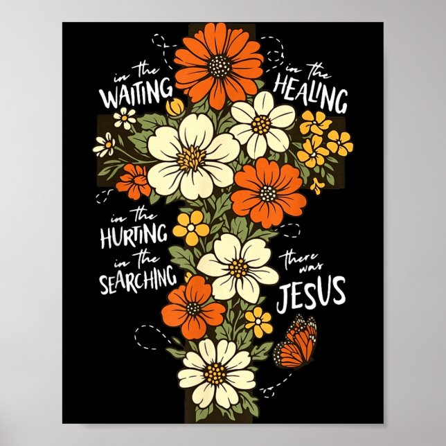 I väntan sökande smärta fanns Jesus  Poster (Framsidan)