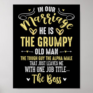 I vår Giftermål är han den grumpy Old Man Poster