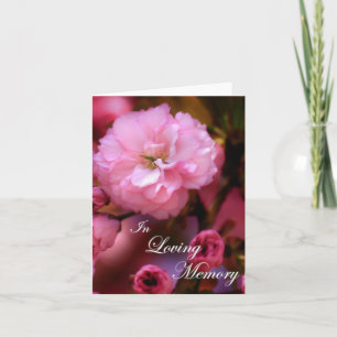 I Vår Rosa Cherry-Blommar för överminnesminne Kort