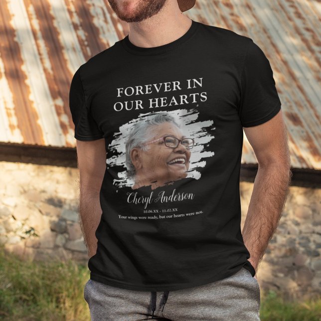 I våra hjärtan | Foto Memorial T-Shirt (Skapare uppladdad)
