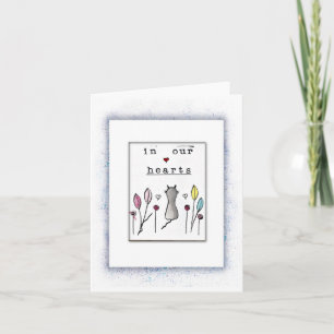 I våra hjärtan, Kat Memorial, Sympathy Card Kort