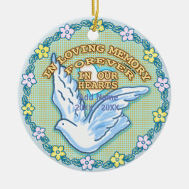 I våra minnesprydnader julgransprydnad keramik