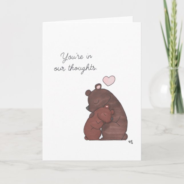 I våra tankpärmar tack kort (Framsida)