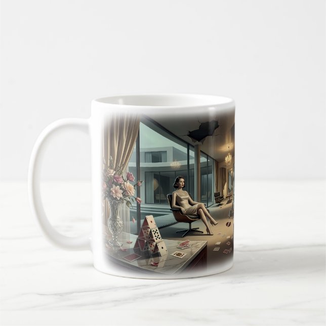 I varje drömhem en hjärtesorg - konstkopp kaffemugg (Vänster)