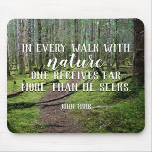 I varje gå med naturen Mousepad Musmatta