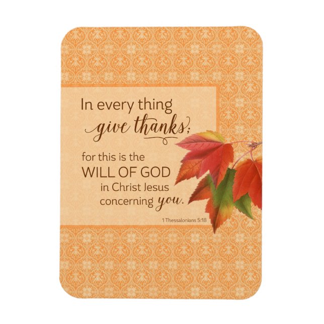 I varje Sak Ge tack - 1 tack. 5:18 Magnet (Vertikal)