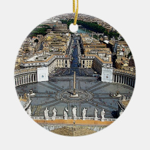 I Vaticanen Julgransprydnad Keramik