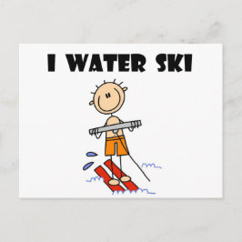 I Vatten Ski T-tröjor och presenter Vykort