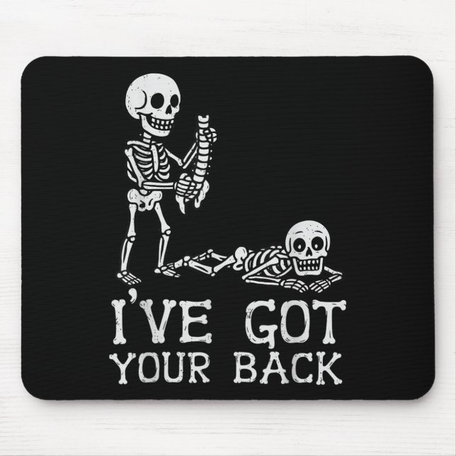 I’ve Got Your Back Skeleton Halloween Costume Funn Musmatta (Framsidan)