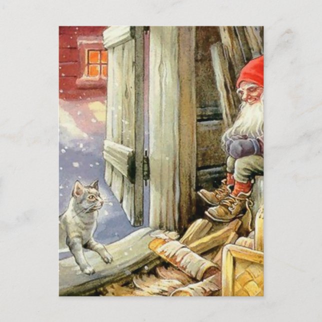 “I vedboden” av Jenny Nystrom Vykort (Framsida)